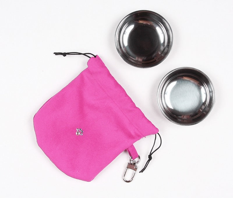 Pet Boutique - Dog Dining - Travel Dog Bowl Set by Susan Lanci
