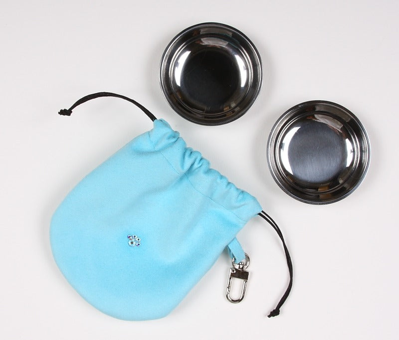 Pet Boutique - Dog Dining - Travel Dog Bowl Set by Susan Lanci