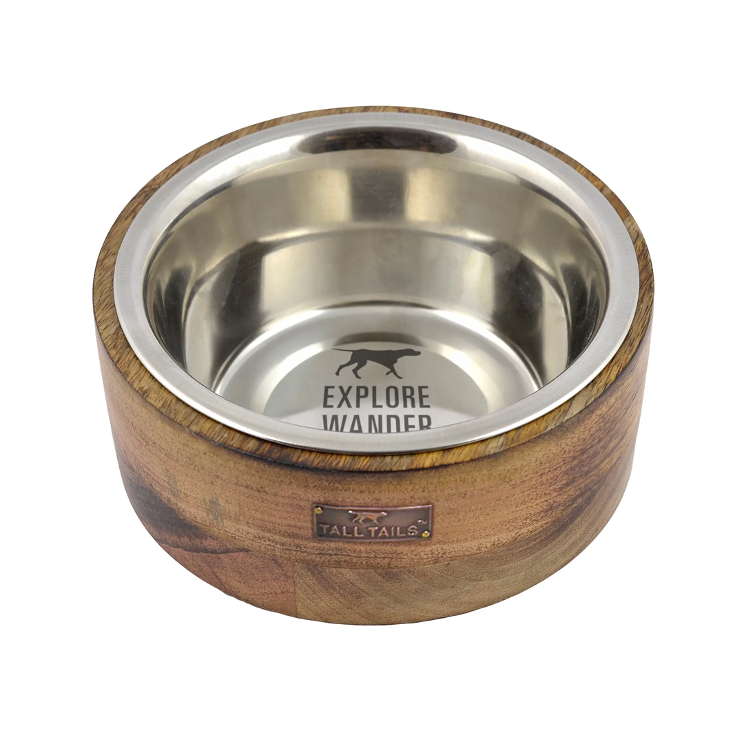 Pet Boutique - Dog Dining - Dog Bowl - Wooden Dog Bowl by Hello Doggie