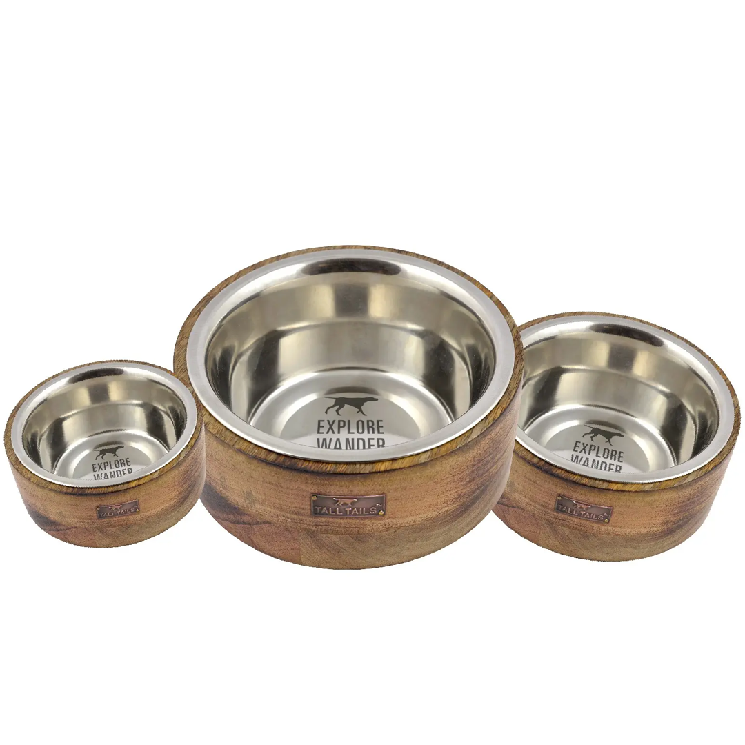 Pet Boutique - Dog Dining - Dog Bowl - Wooden Dog Bowl by Hello Doggie