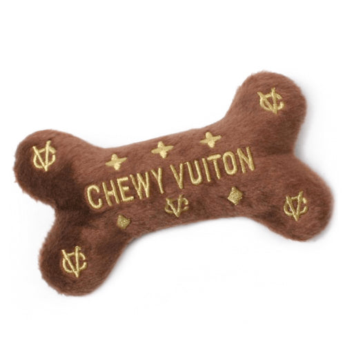 Pet Boutique - Dog Toy - Chewy Vuiton Dog Bone: Brown by Dog Diggin Designs