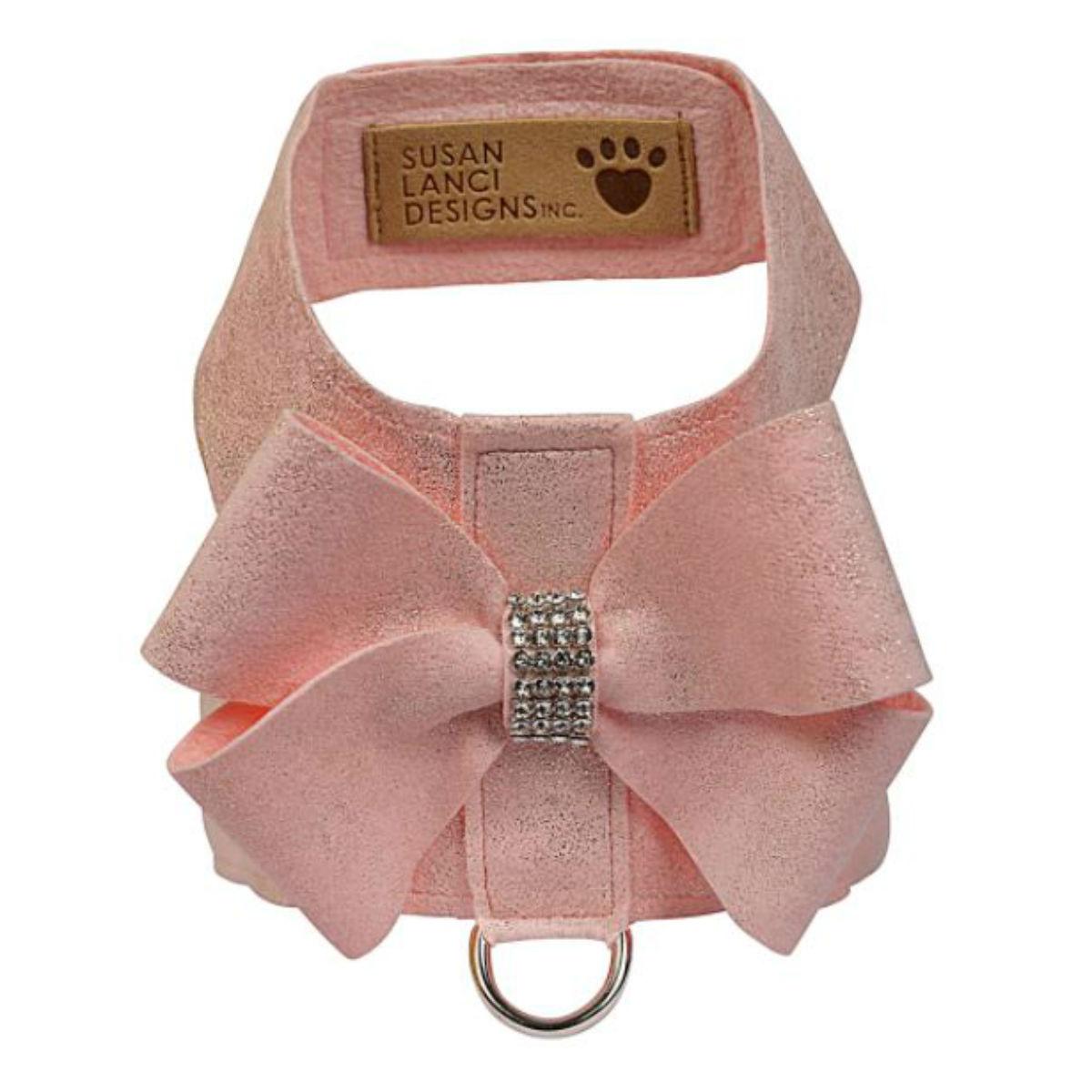 Pet Boutique - Dog Harness - Nouveau Bow Tinkie Harness: Puppy Pink Glitzerati by Susan Lanci