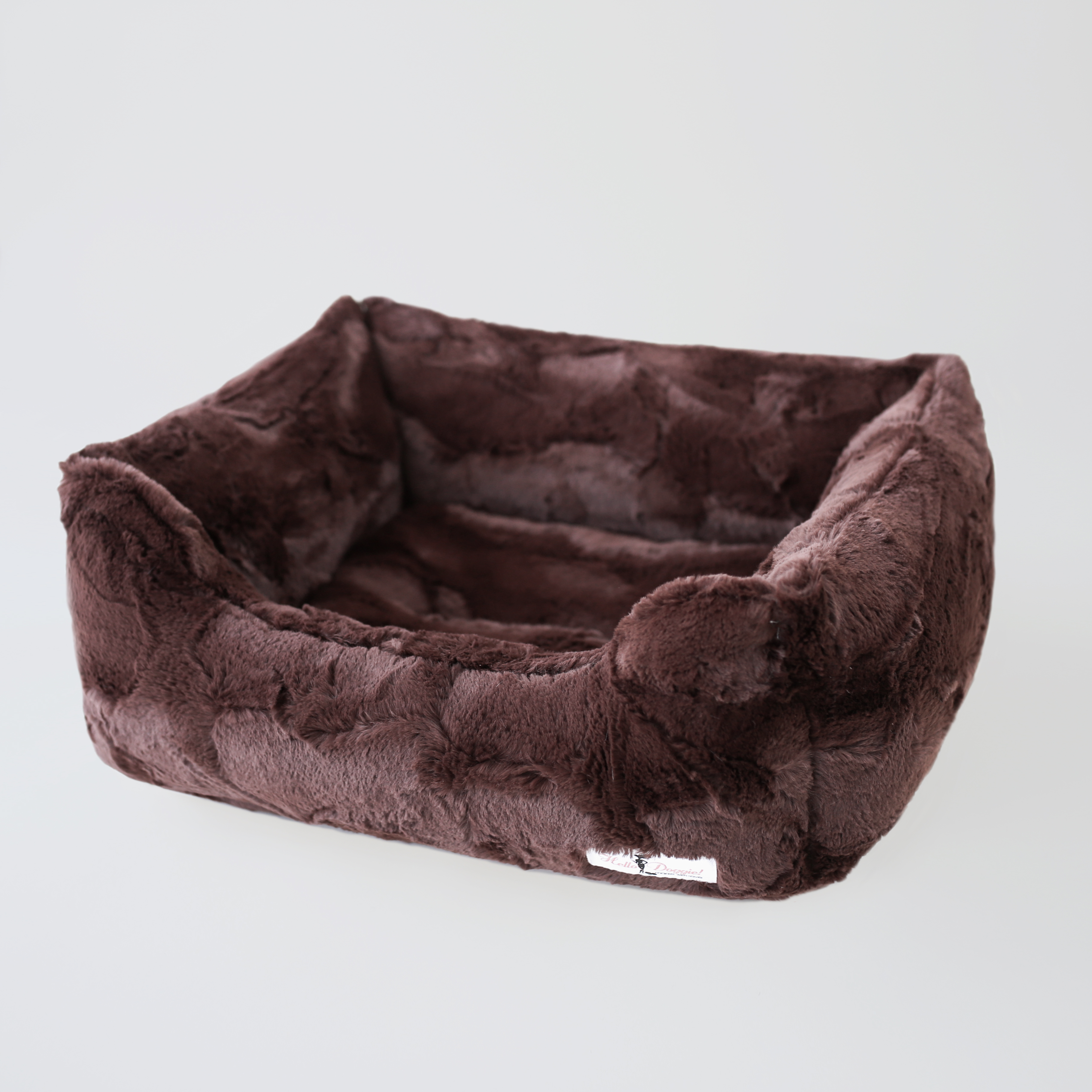Pet Boutique - Designer Dog Beds - Chocolate Luxe Luxury Dog Bed by Hello Doggie