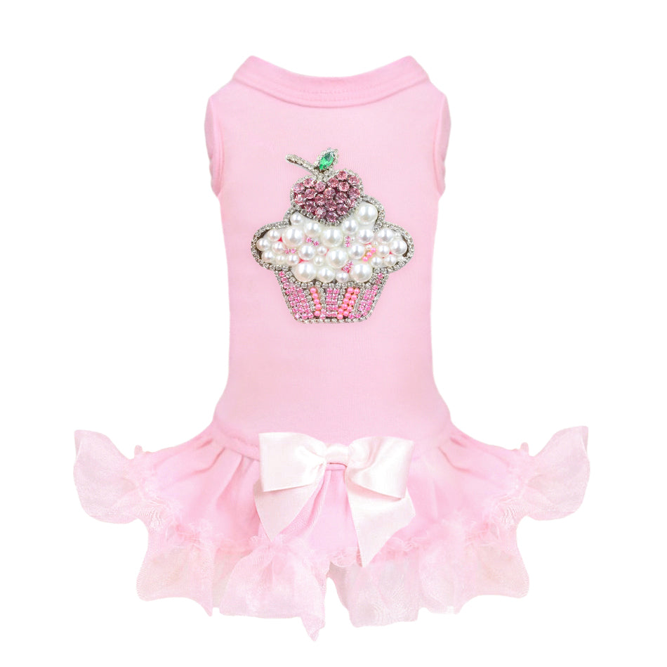 Lil' Miss Cupcake Dog Dress: Pink