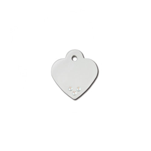 Dog ID Tag - Holographic Bling Heart Pet ID Tags by Hillman Group