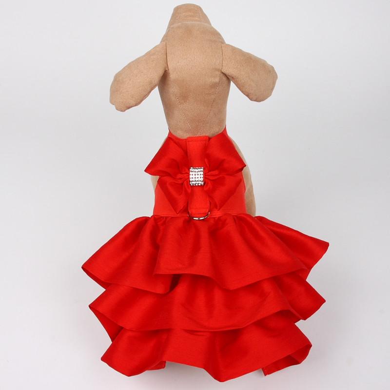 Madison Dog Dress Harness: Red