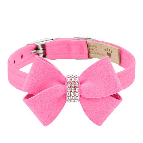 Nouveau Bow Collar: Perfect Pink