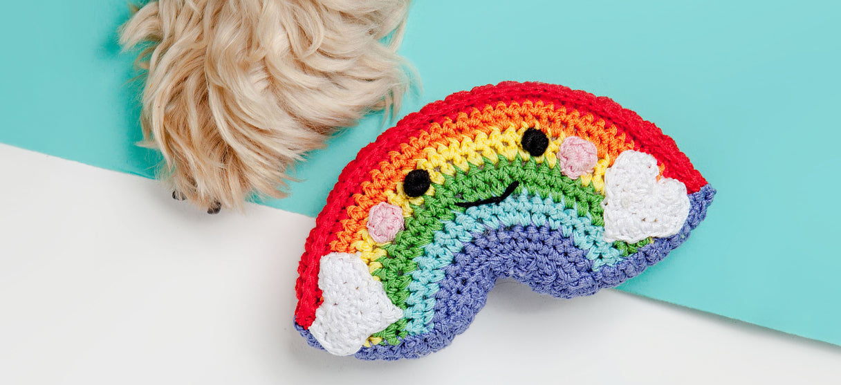 crochet knit dog toys for small dogs