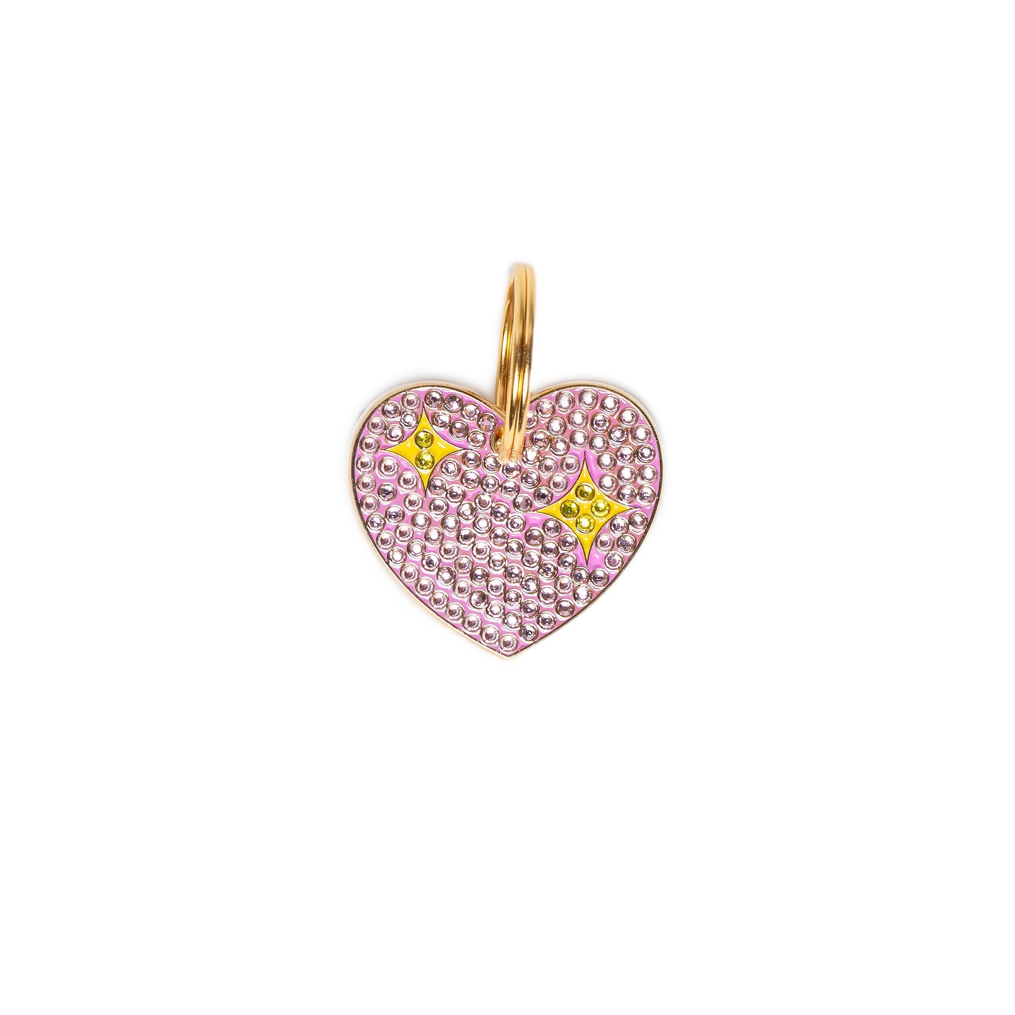 Bling Heart Pet ID Tag