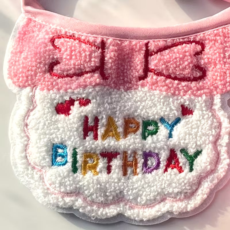 Happy Birthday Dog Hat and Bib