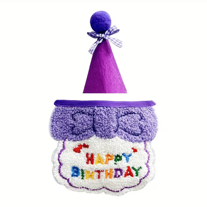 Happy Birthday Dog Hat and Bib