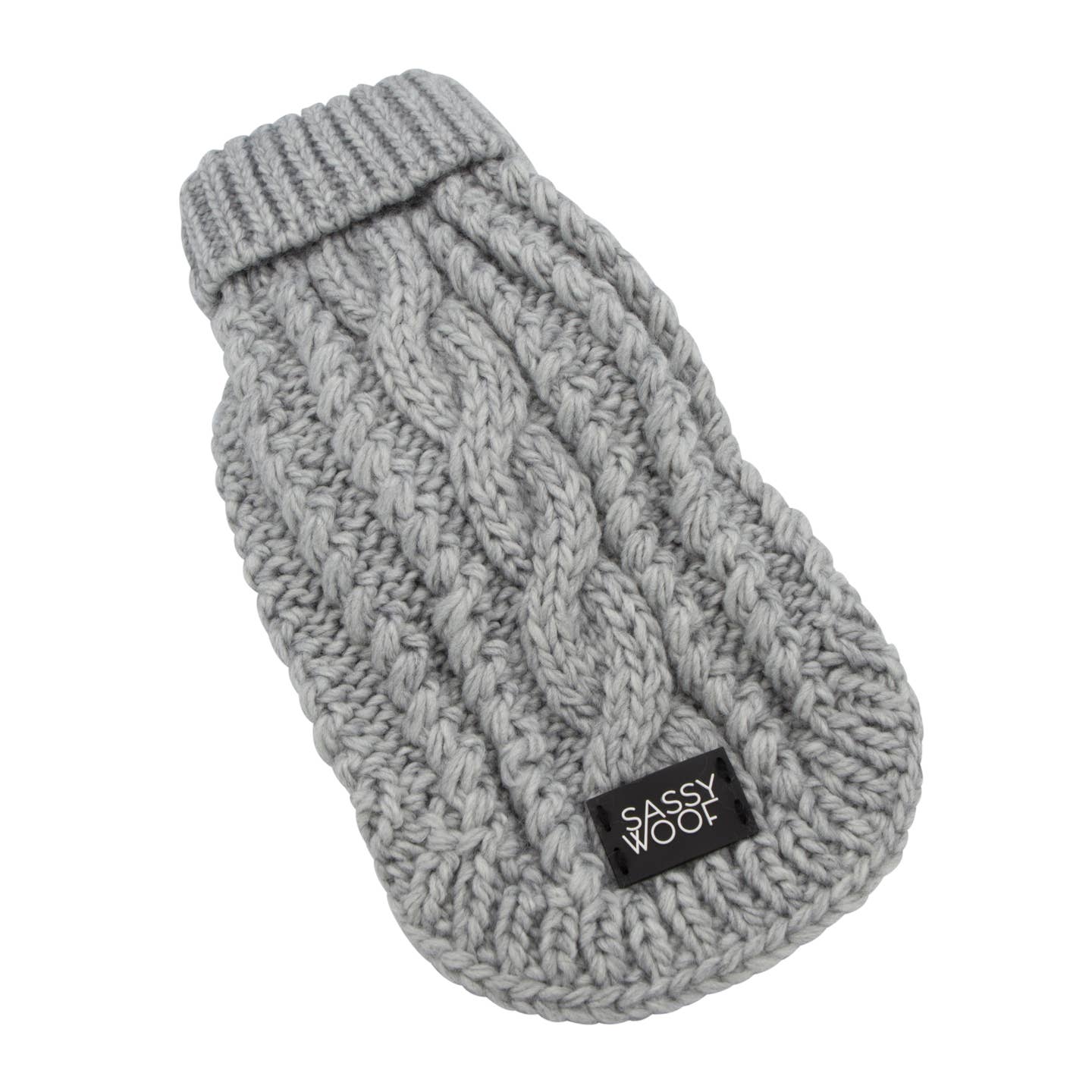 Cable Knit Dog Sweater