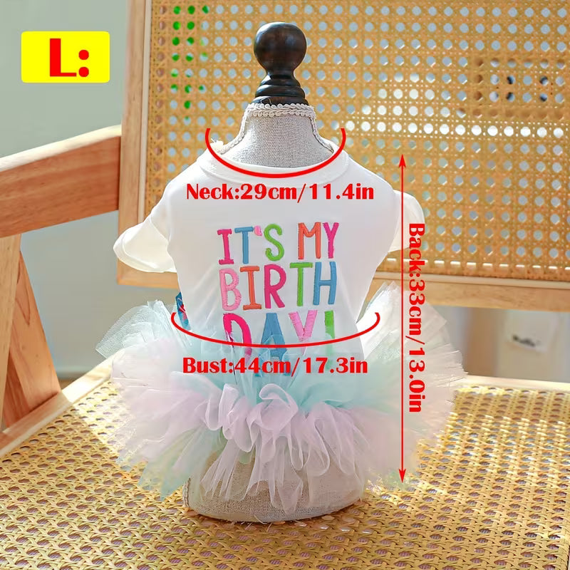 Happy Birthday Tutu Dog Dress