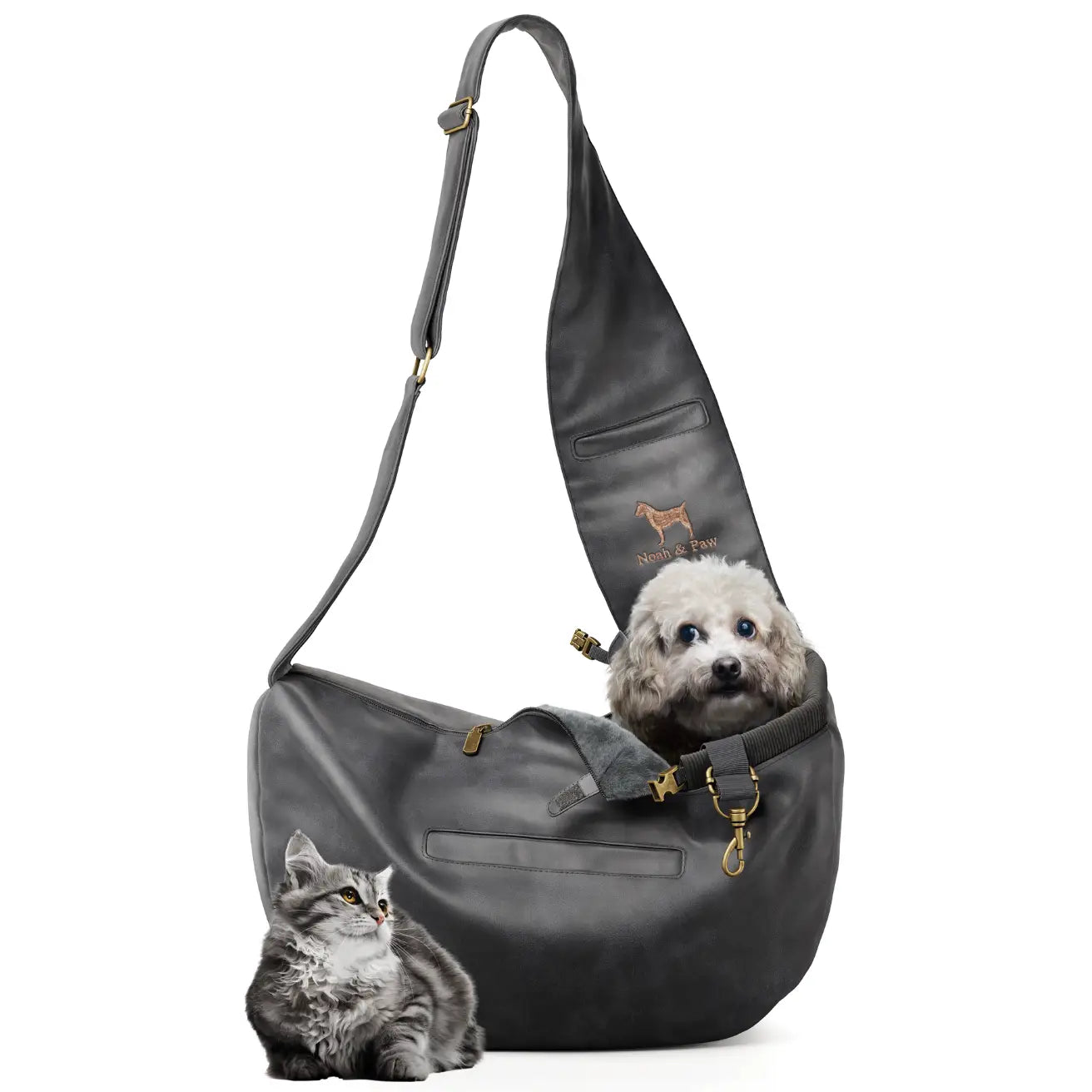 Vegan Leather Dog Sling