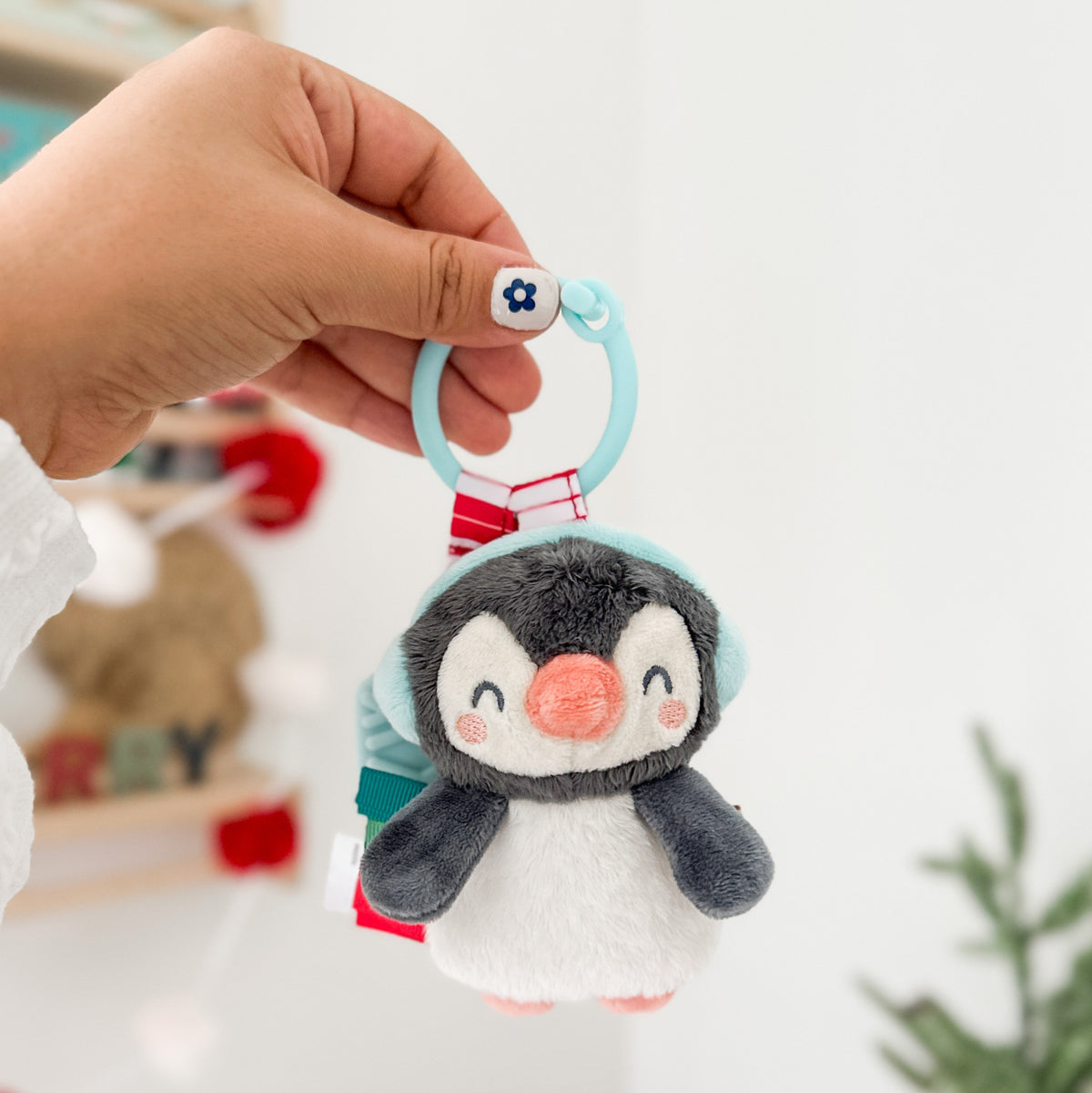 Holiday's Teether Penguin Dog Toy