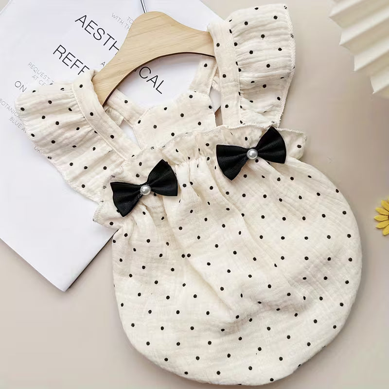 Polka Dot Dog Blouse