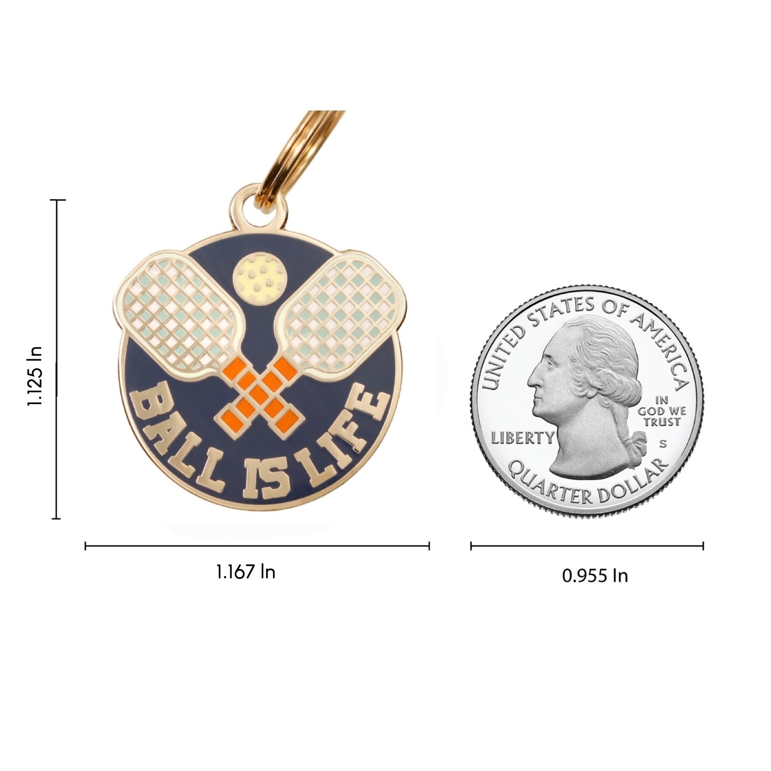 Ball Is Life Pet ID Tag