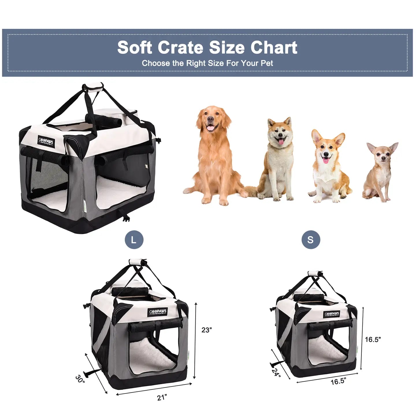 Collapsible Soft Dog Crate
