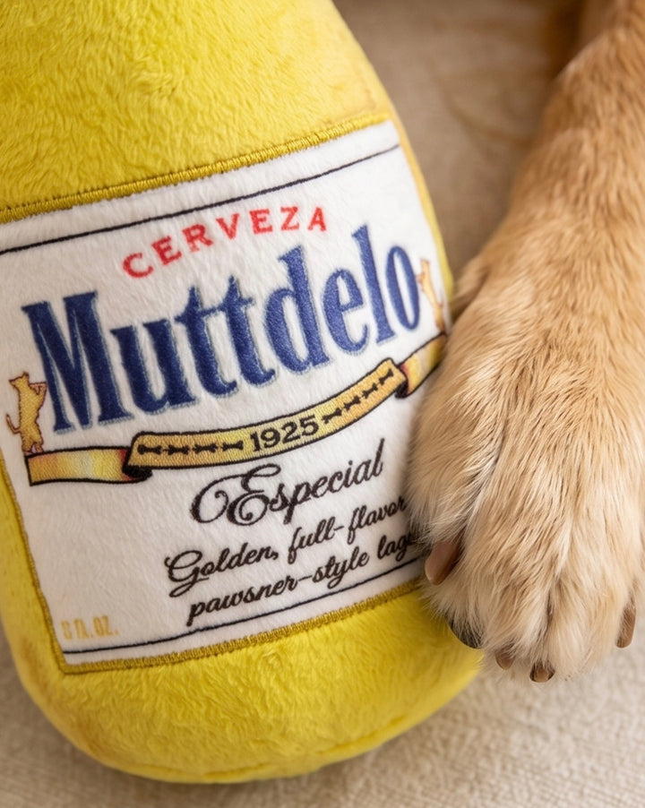 Muttdelo Beer Bottle Dog Toy