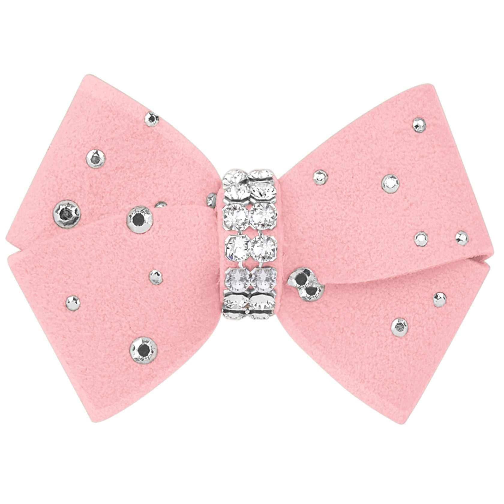 Nouveau Bow Dog Hair Bow with Silver Stardust