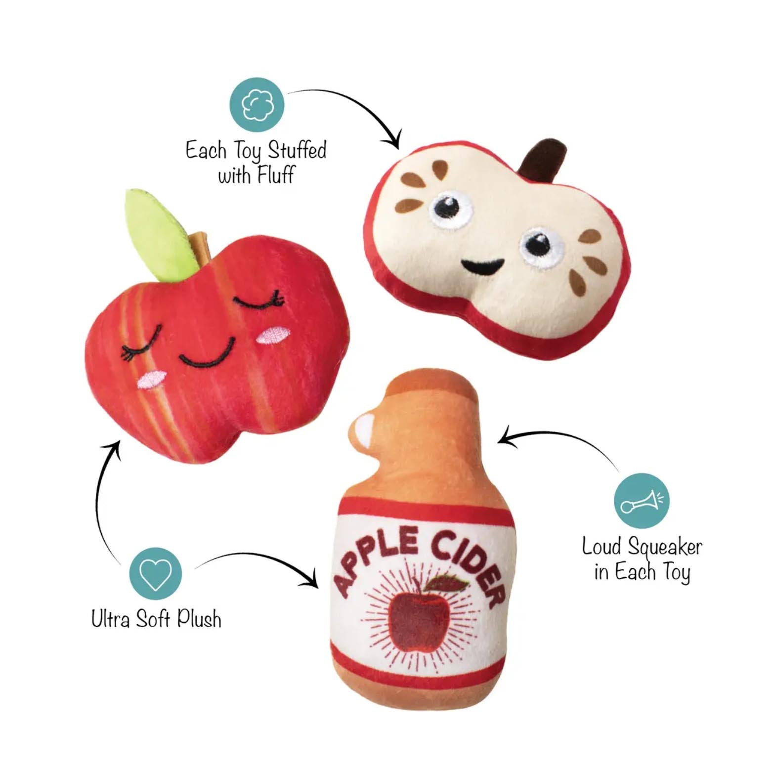 Apple Of My Eyes Dog Toy Set