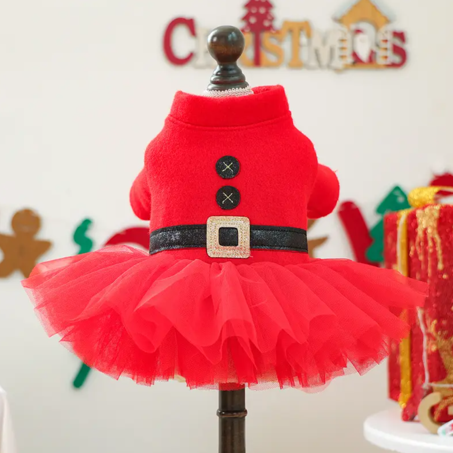 Santa Claus Tutu Dog Dress