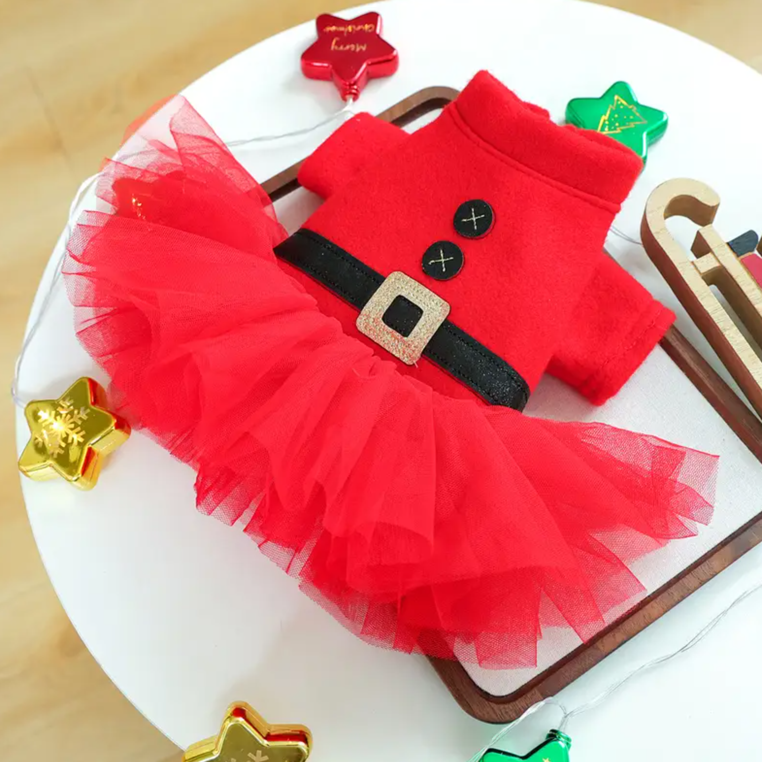 Santa Claus Tutu Dog Dress