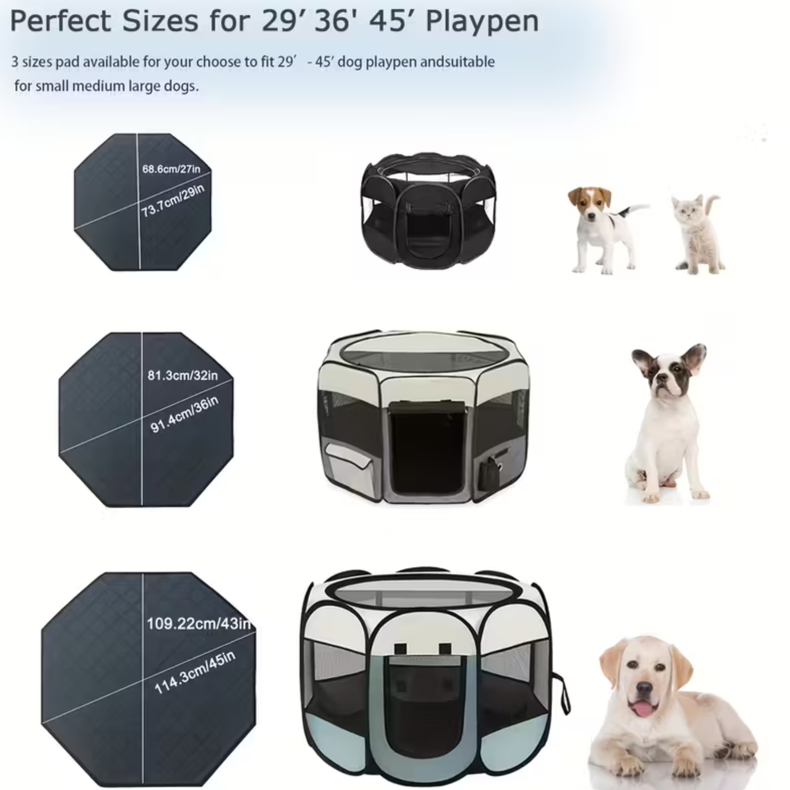 Washable Octagon Dog Pee Pad