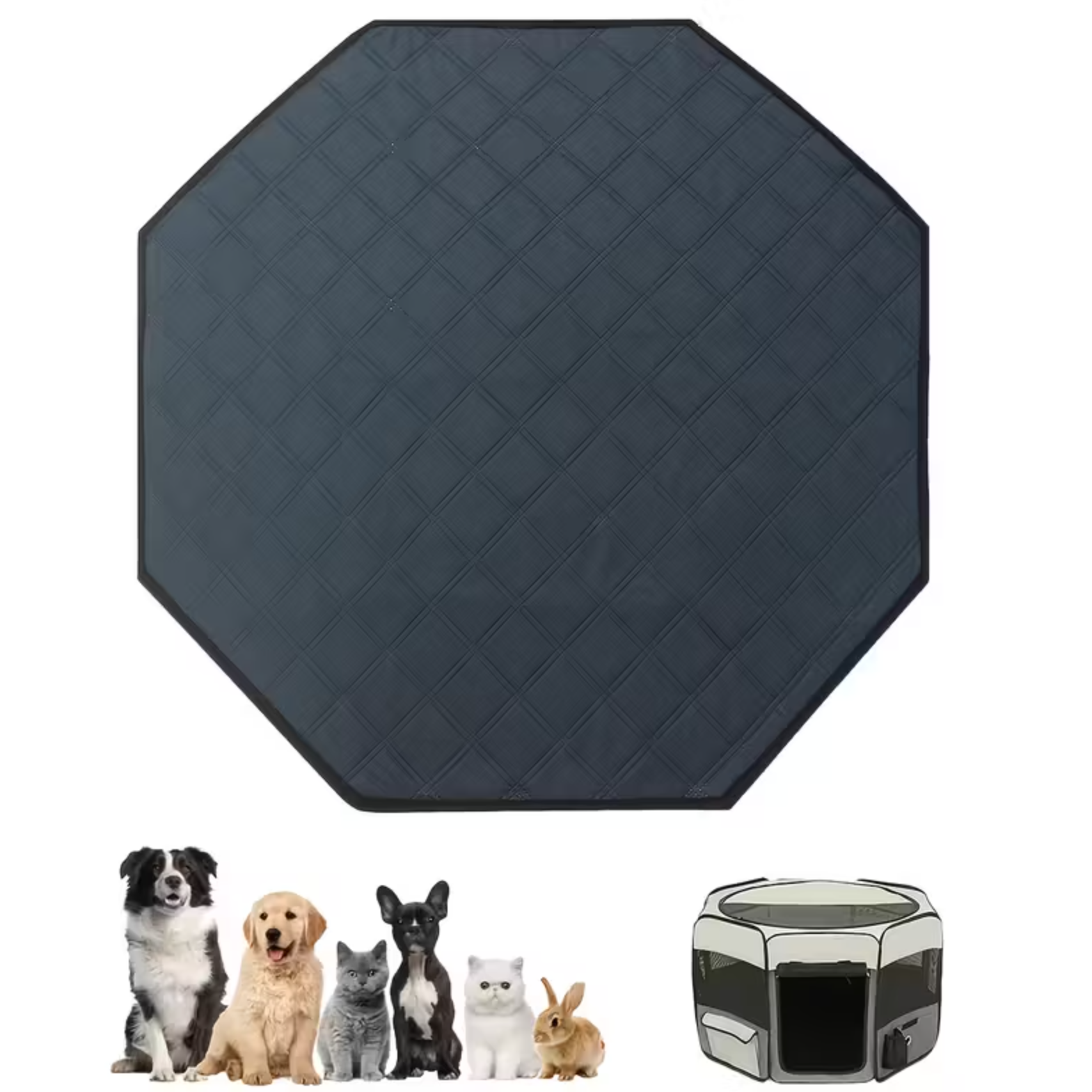 Washable Octagon Dog Pee Pad