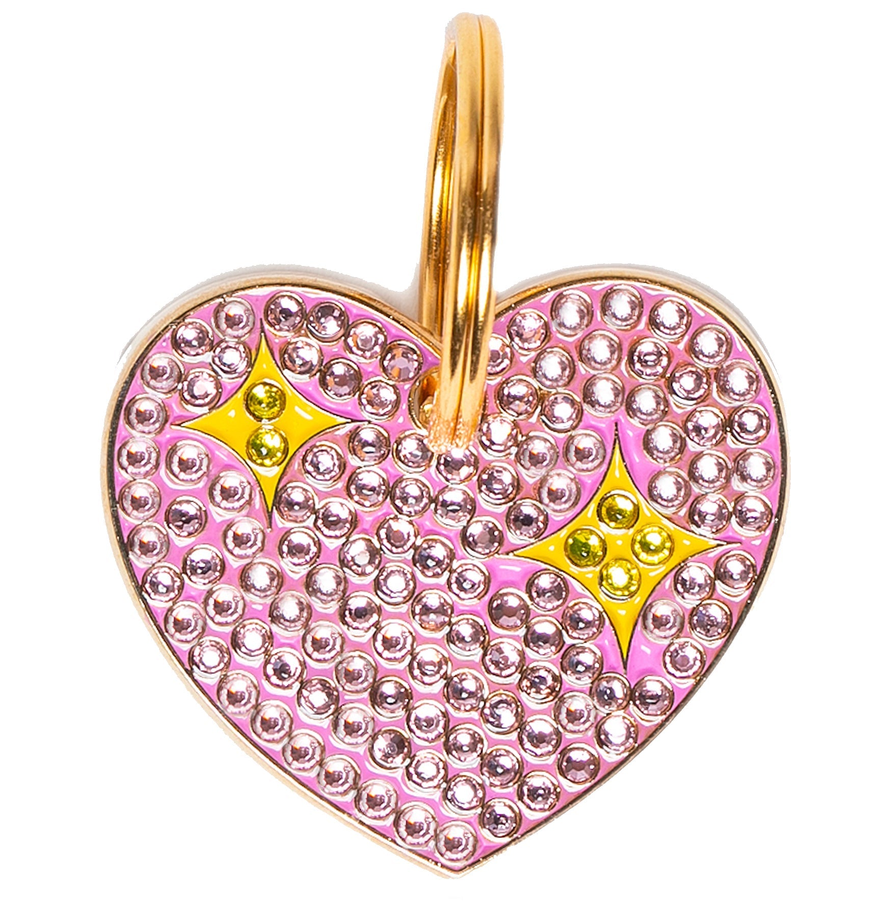 Bling Heart Pet ID Tag