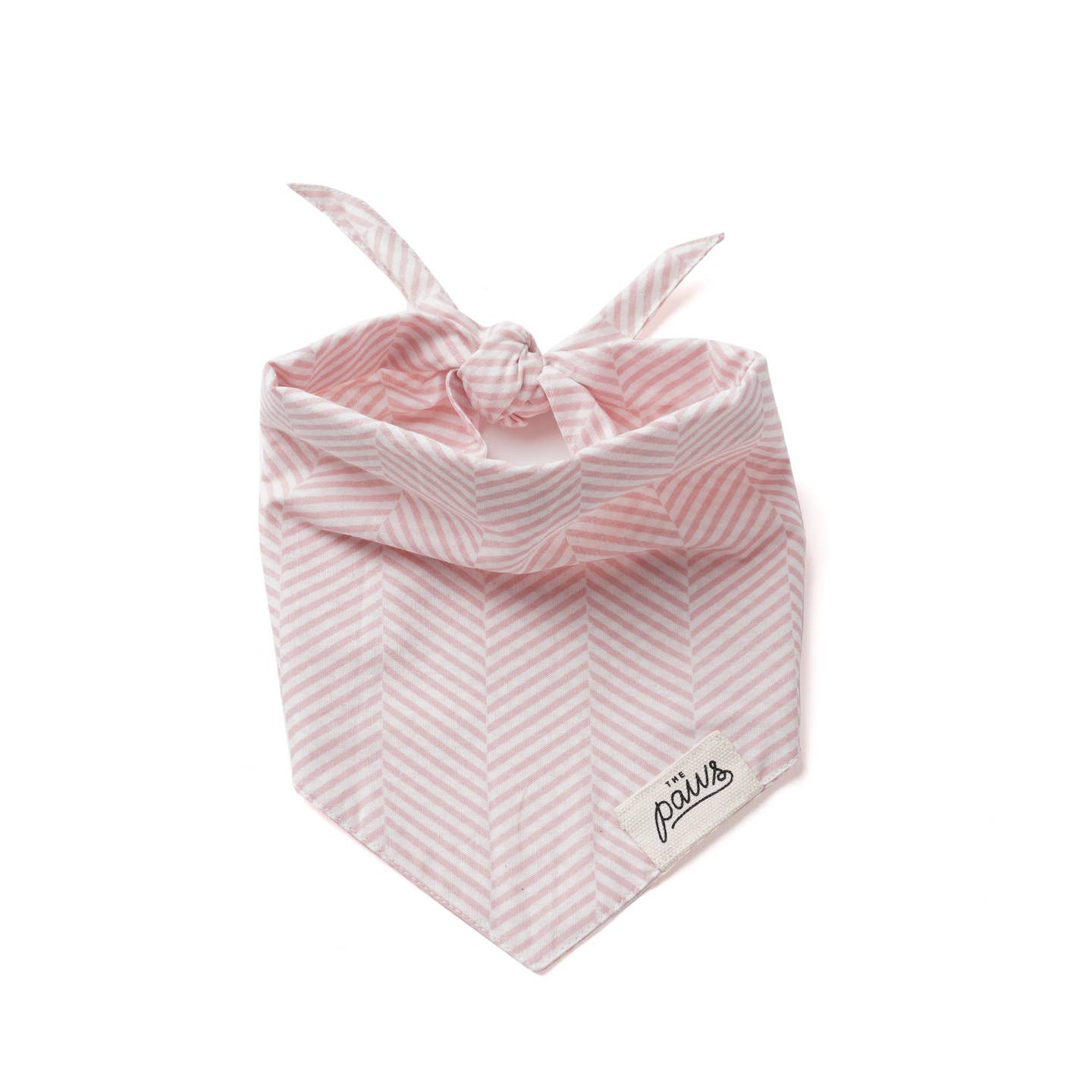 Rose Herringbone Dog Bandana