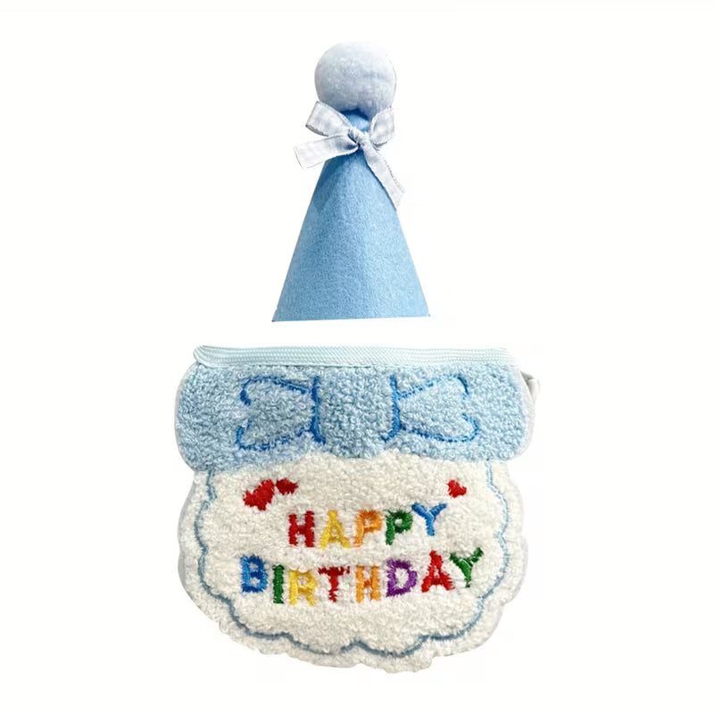 Happy Birthday Dog Hat and Bib