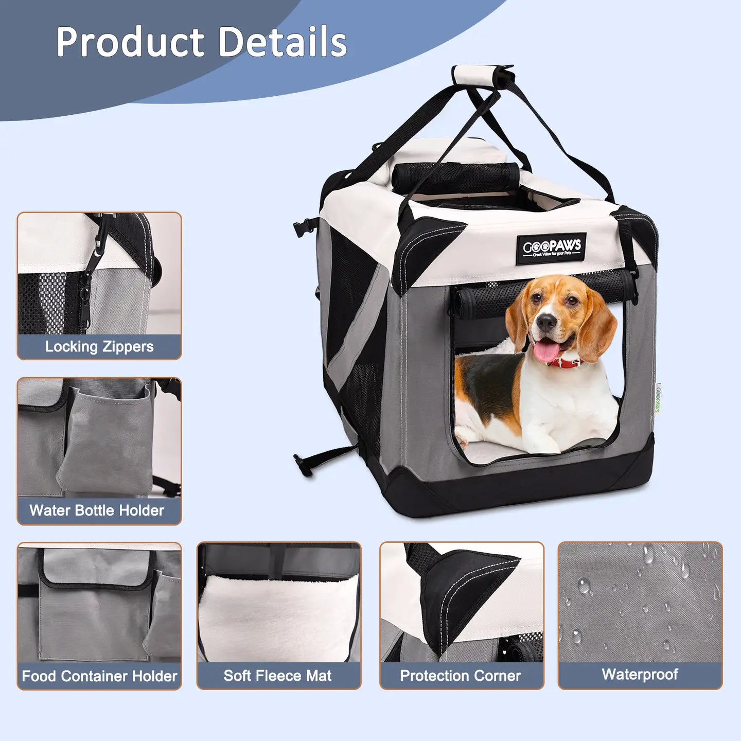 Collapsible Soft Dog Crate