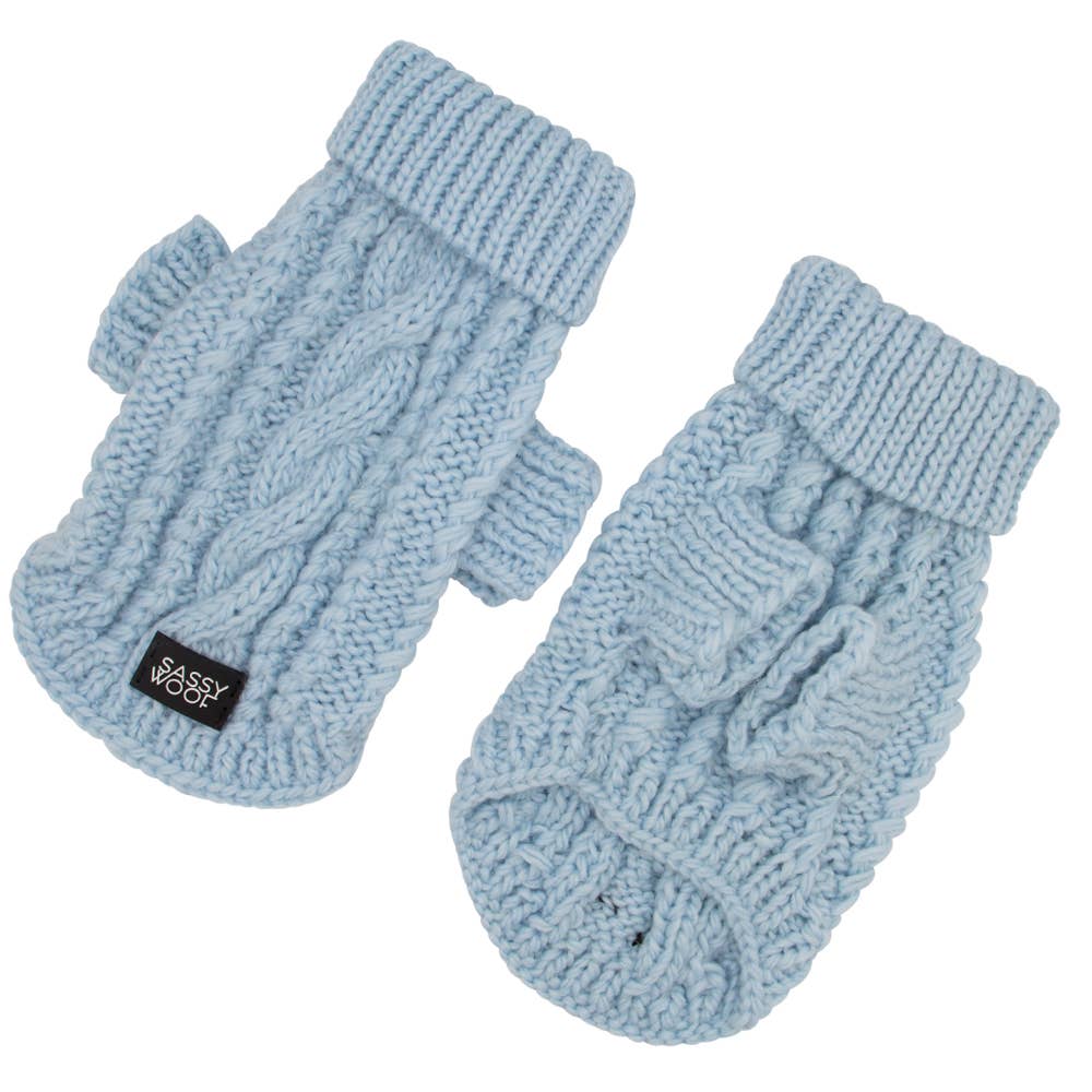 Cable Knit Dog Sweater