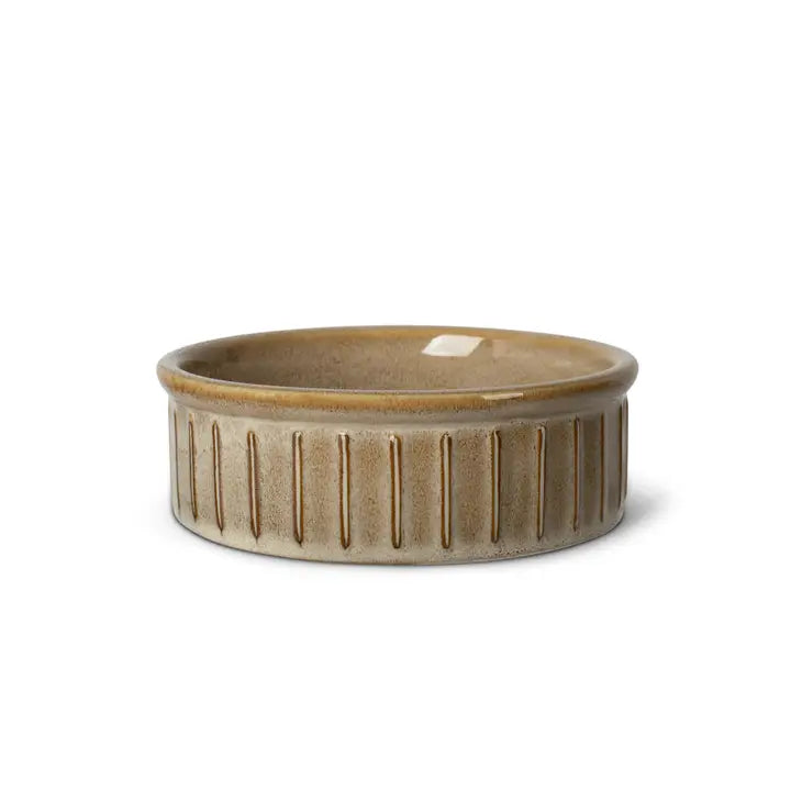 Vertical Stripe Dog Bowl