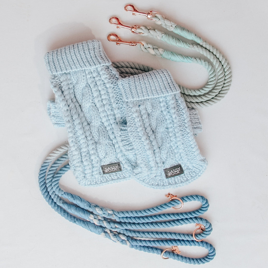 Cable Knit Dog Sweater