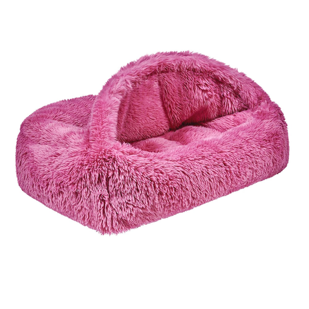 Canopy Cozy Dog Bed: Cherry Blossom