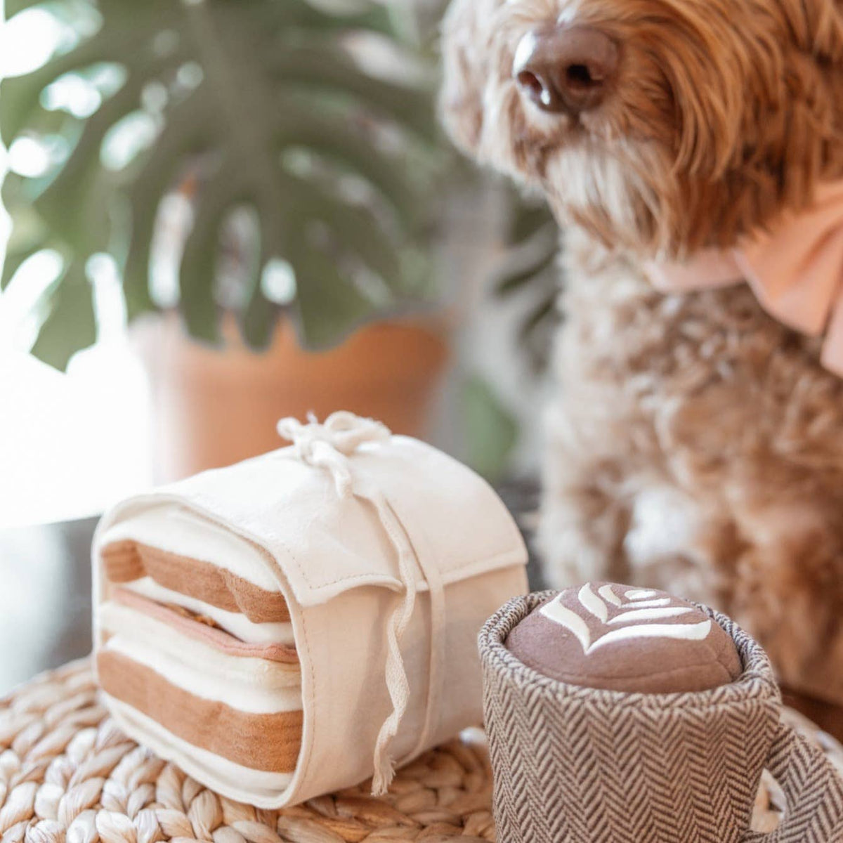 Fresh Look at Ham Cheese Enrichment Dog Toy Interactive Fun