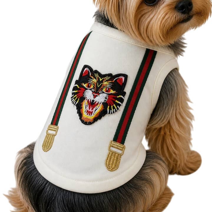 Big Cat Graphic Dog Tank