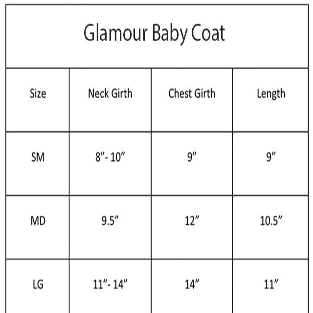 Glamour Baby Dog Coat
