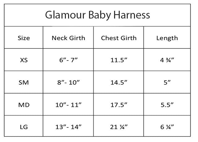 Glamour Baby Dog Harness