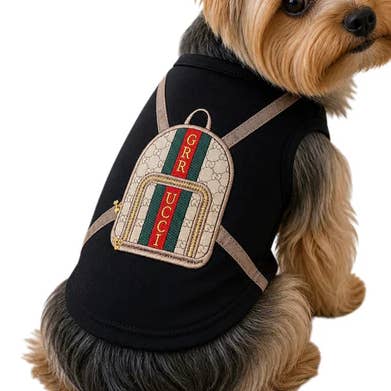 Grrrucci Graphic Backpack Dog Tank