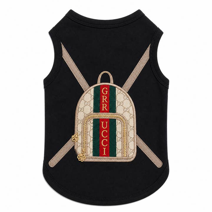Grrrucci Graphic Backpack Dog Tank