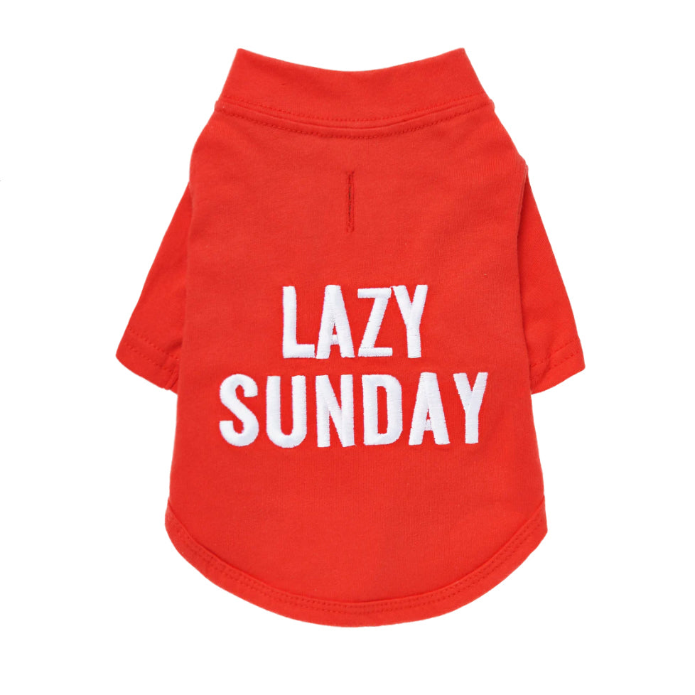 Lazy Sunday Dog T- Shirt