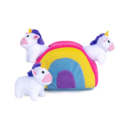 Pet Boutique - Unicorn In Rainbow Dog Toy by Zippy Paws