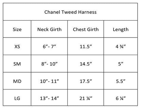 Chantel Tweed Dog Harness