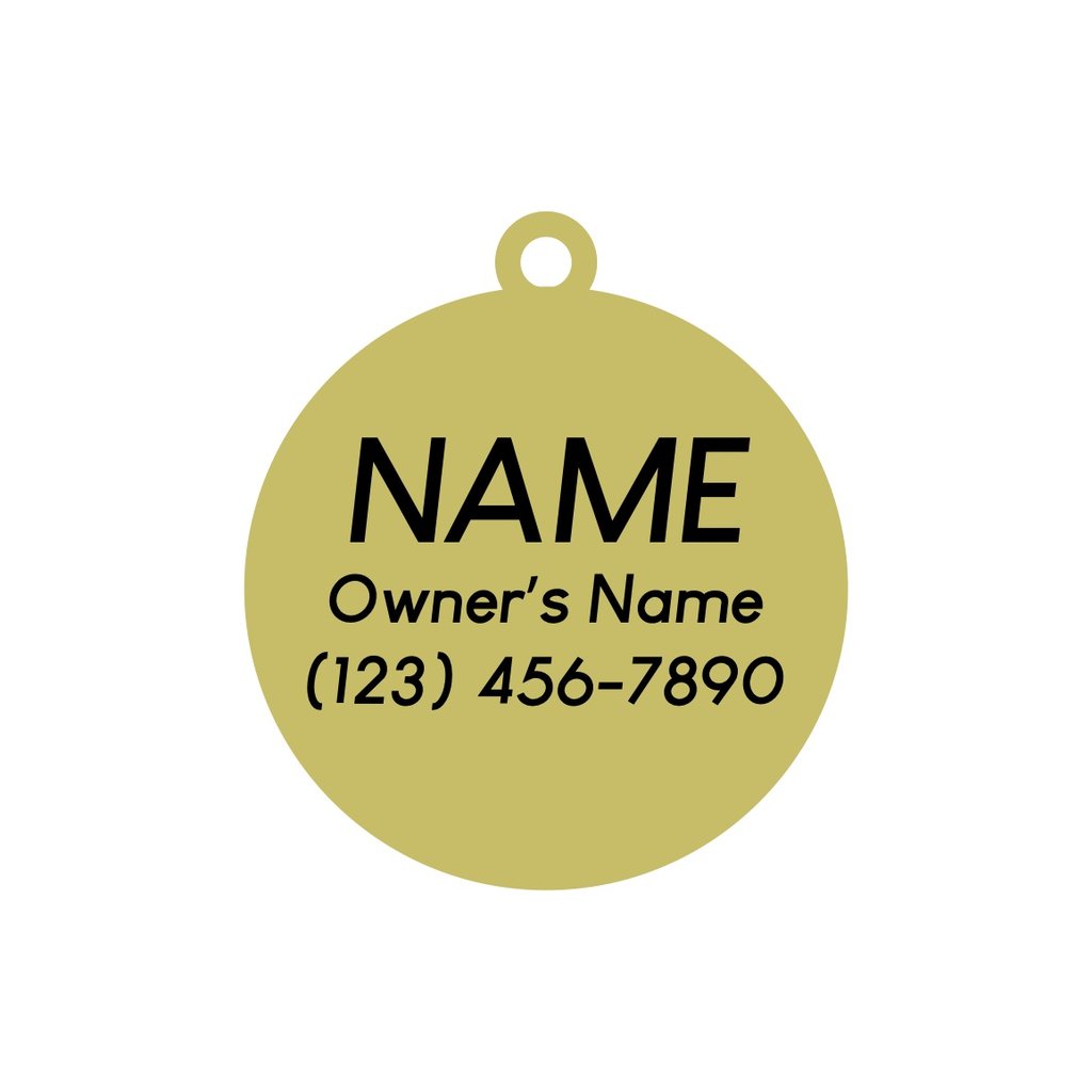 Dog ID Tag - Call My People Pet ID Tag - Sample Engraving