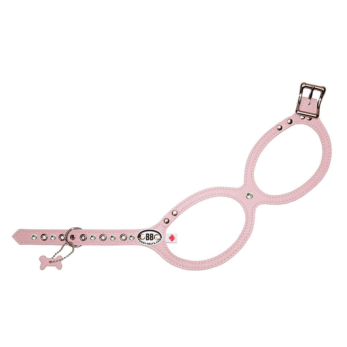 Pet Boutique - Dog Harness - Buddy Belt Pink Leather Dog Harness