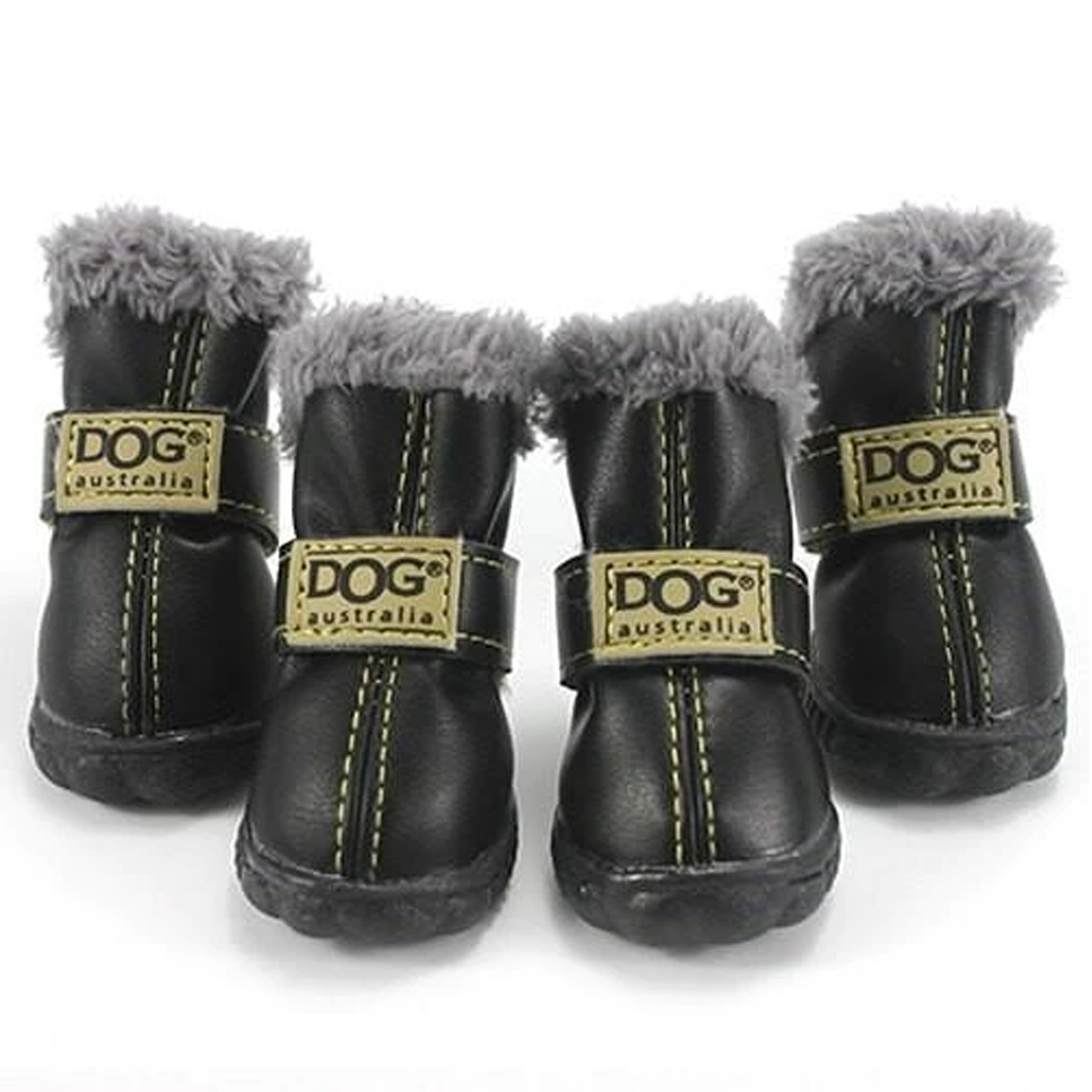 Dog Footwear - Black Snow Dog Boots