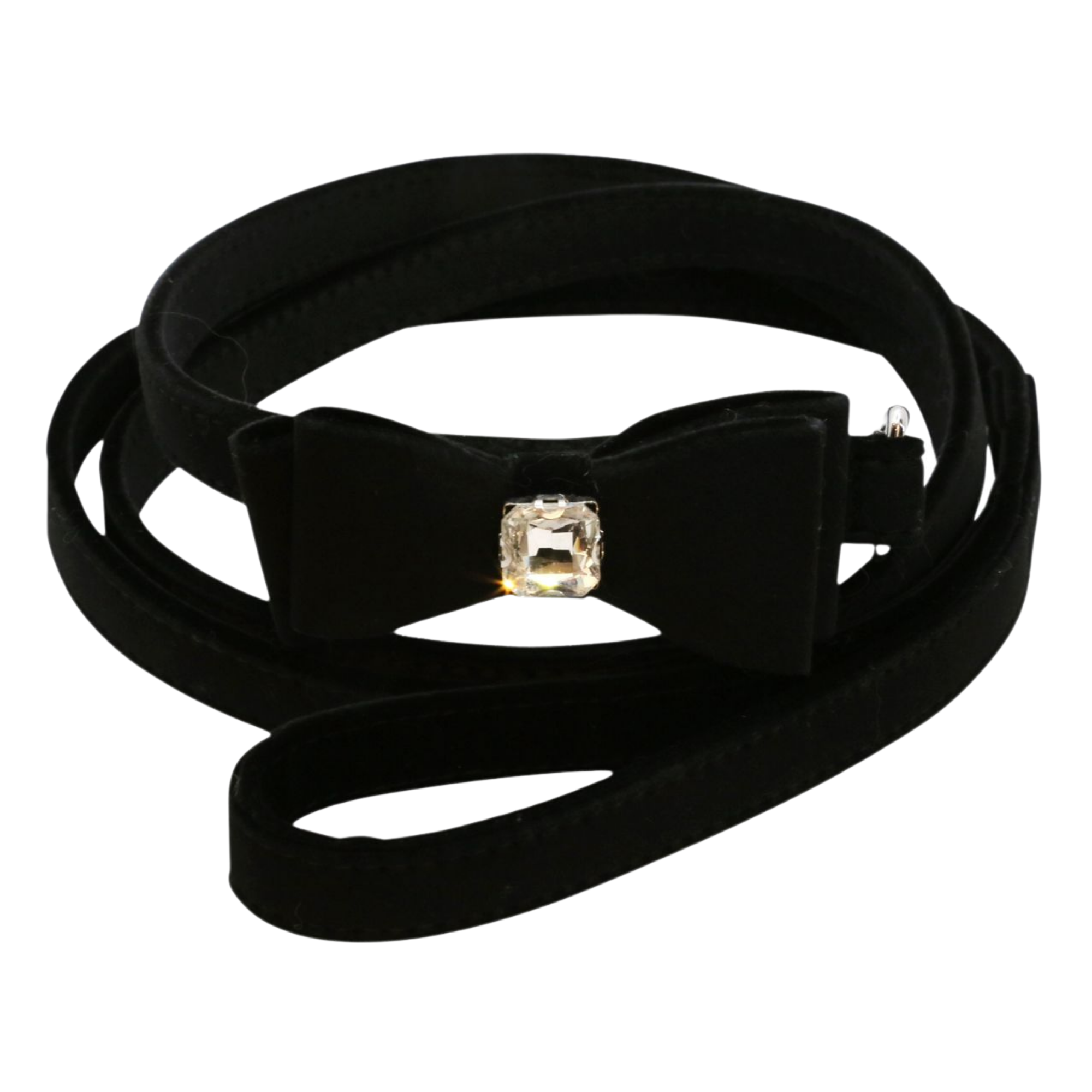 Ken Velvet Bowtie Dog Collar / Leash